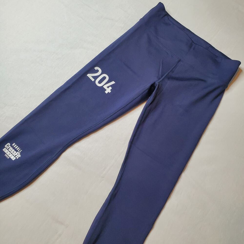Nobull Women's Size L 7/8 Cropped Activewear CrossFit Tight Navy Blue
